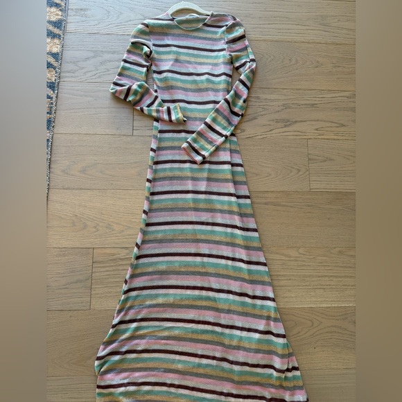 Zara Striped Multicolor Long Sleeve Dress
